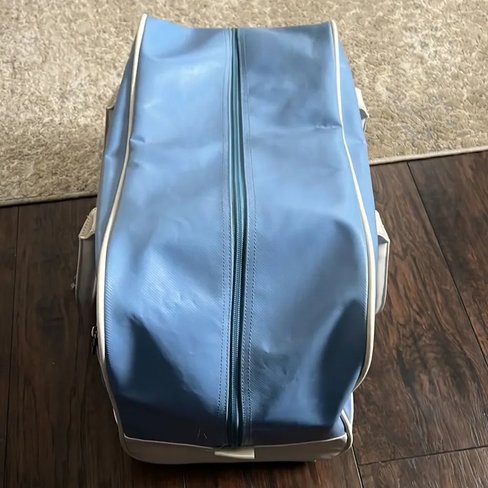Very Rare Vintage 90s The North Face Weekend Bag light blue with ivory accents